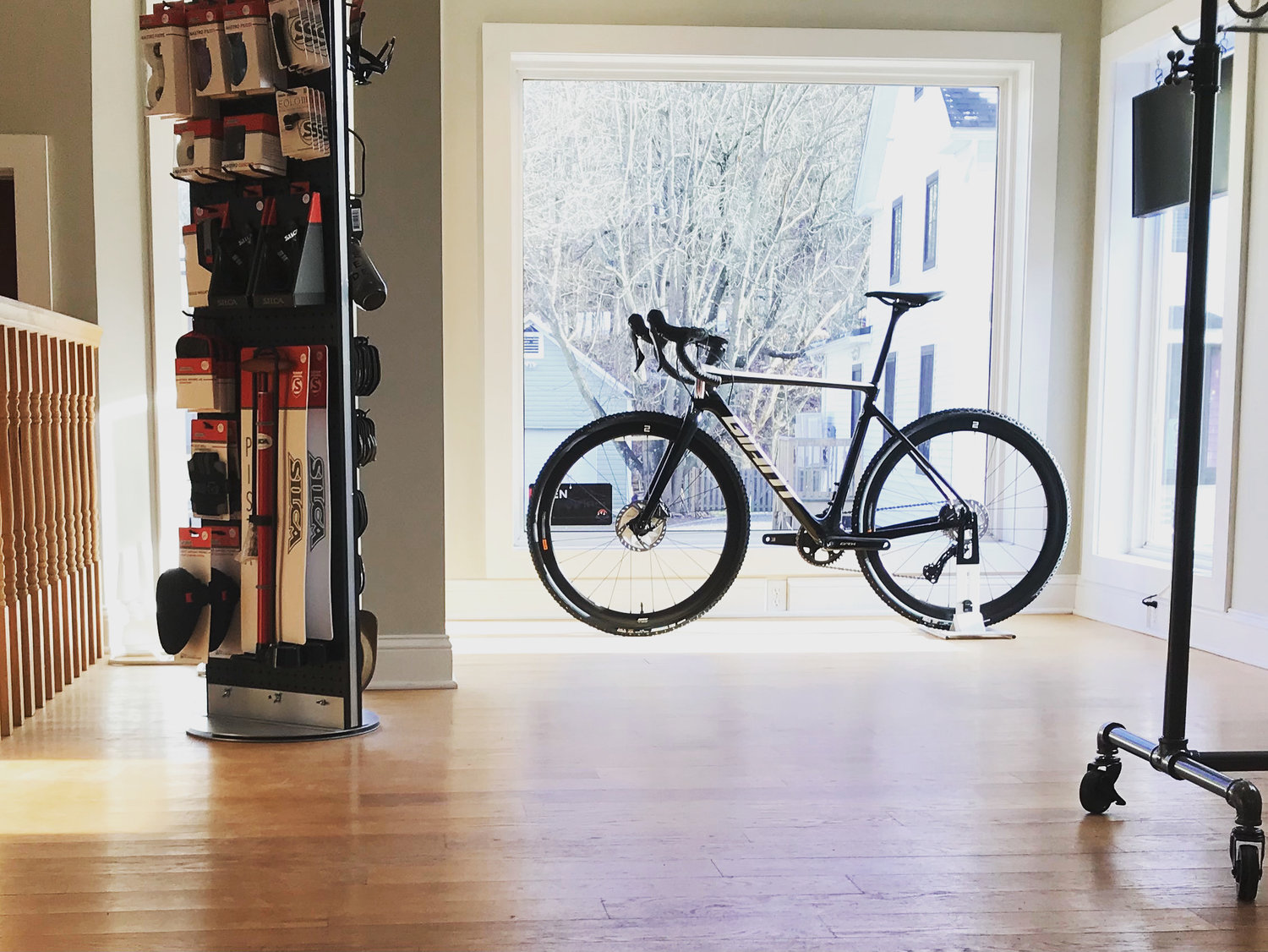 Originally a motorcycle mechanic, Jon Thorndike is an avid cyclist who decided to turn his hobby into a business. He and his wife, Kelly Lawler, want everyone to have access to the sport of cycling.